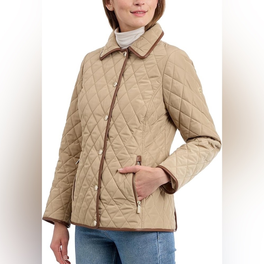 Michael Kors Tan MK Monogram Jacket - Picture 2 of 11